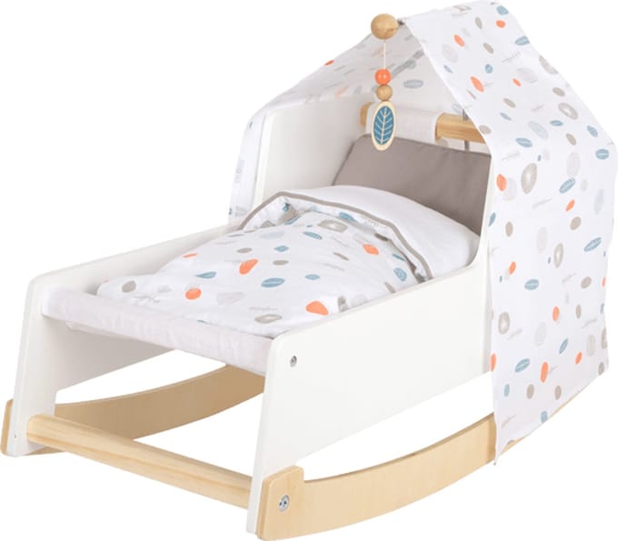 Small Foot - Wooden Swing Doll Bed Little Button