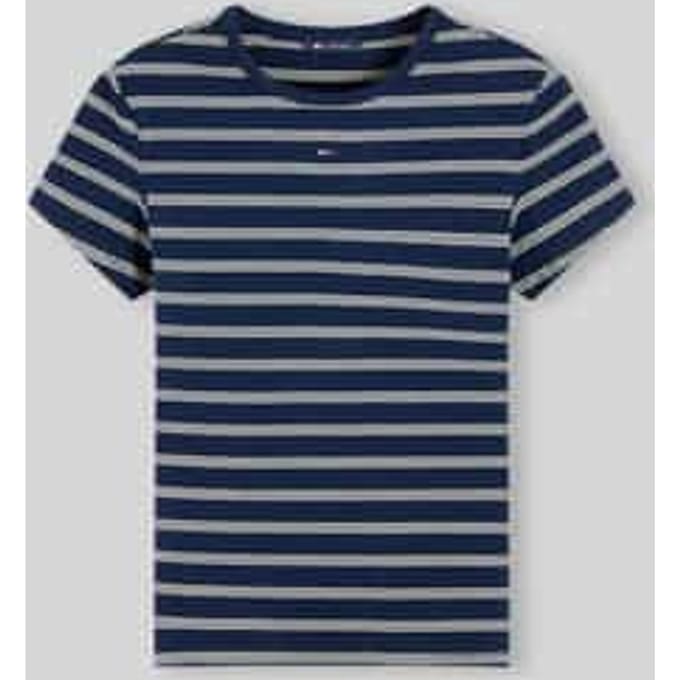 Slim fit t-shirt van katoenmix