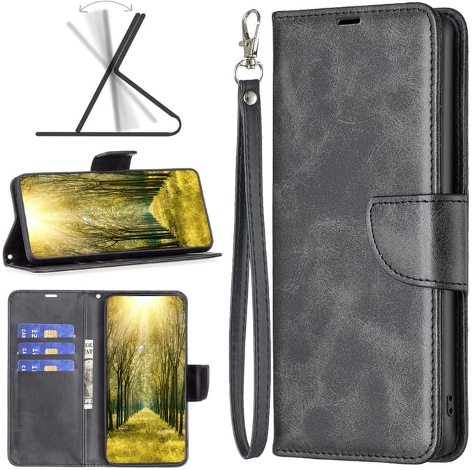 MobyDefend Hoesje - Geschikt voor Google Pixel 10a - Wallet Book Case Met Koord - Zwart