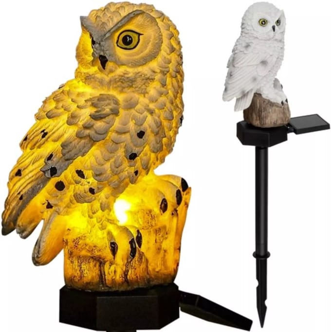 Gardlov Solar Uil Tuinlamp - Sfeervolle en Weerbestendige Verlichting