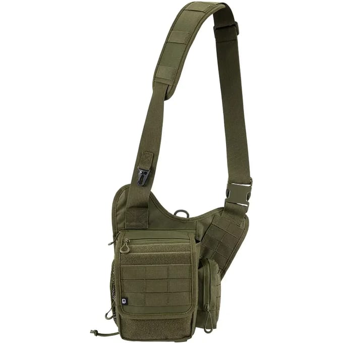 Brandit Travel Side Unisex Schoudertas - olijf - Standard
