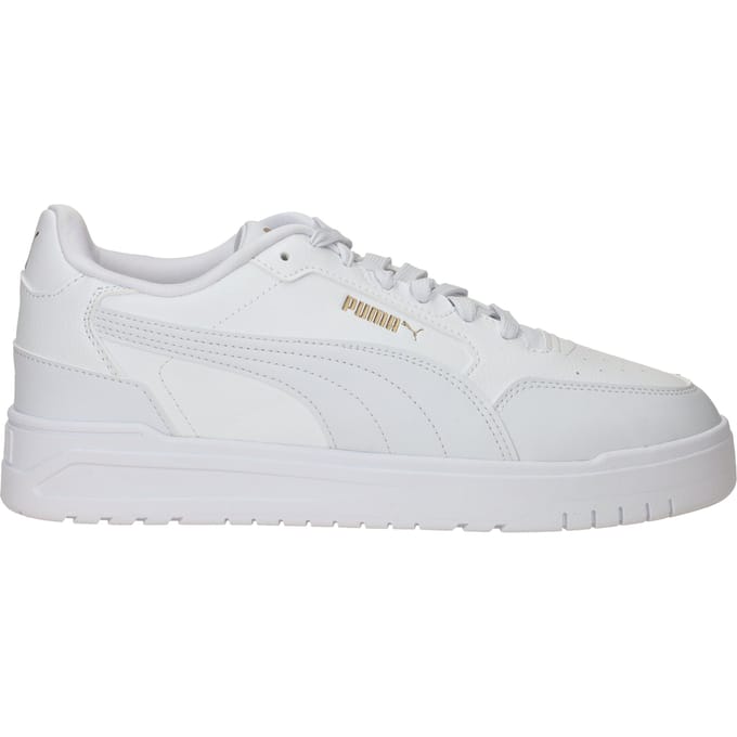 PUMA Shuffle Downtown Unisex Sneakers - PUMA White-PUMA White-PUMA Gold