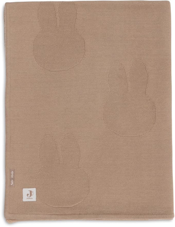 Jollein Baby Deken Ledikant - 100x150cm - Miffy - Biscuit/Velvet