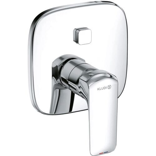 Kludi AMEO single lever bath and shower mixer concealed push set, intrinsically safe against backflow 416630575
