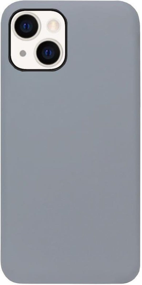 ADEL Siliconen Back Cover Softcase Hoesje Geschikt voor iPhone 13 - Grijs
