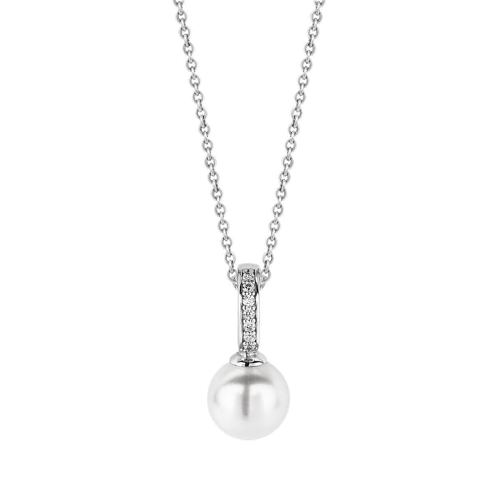 TI SENTO Dames Hanger - 925 zilver - Wit parel - 6760PW