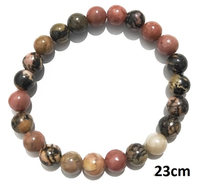 Armband - Dialogiet 8 mm - Elastisch - Lengte 23 cm