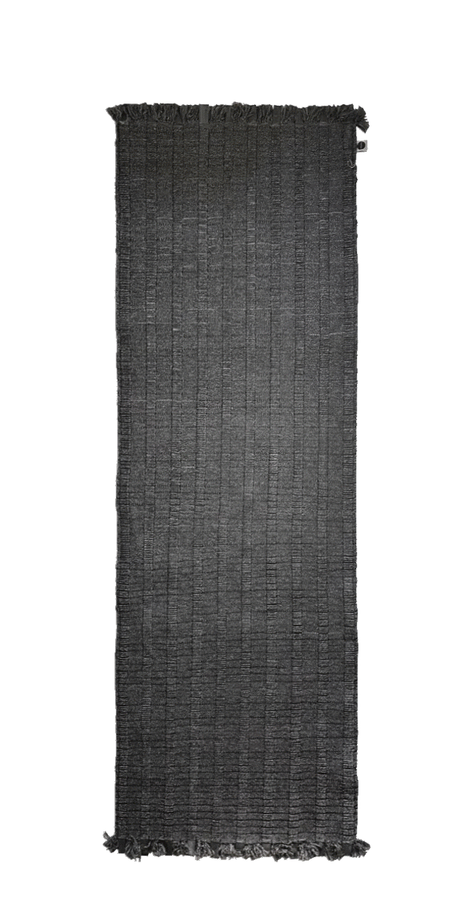 Nomad Rubber Rug black - 80 x 400 cm