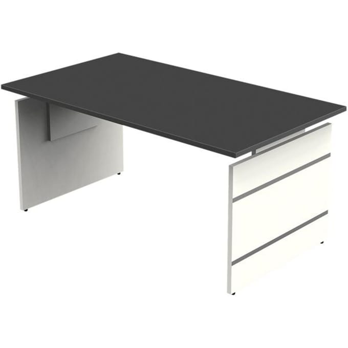 Bureau Office desk 160cm antraciet hoogte verstelbaar
