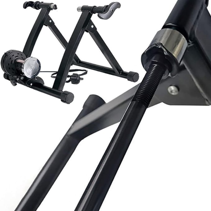 Fietstrainer As - Fietsweerstandstrainer - Binnen Fietsen - Verstelbare Lengte - 142-148 mm - Aluminium