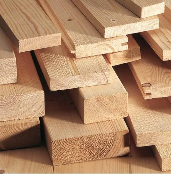 Houten Planken - Constructiehout Sparrenhout - Bouwprojecten Buiten - Glad Geschaafd - 170 cm Lengte - Natuurlijk