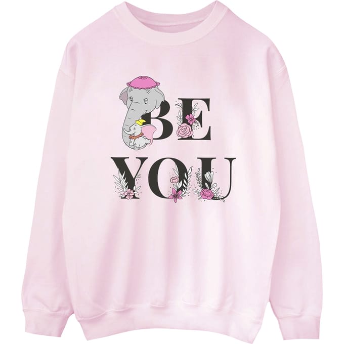 Disney Dames/Dames Dumbo Be You Sweatshirt (Baby Roze)