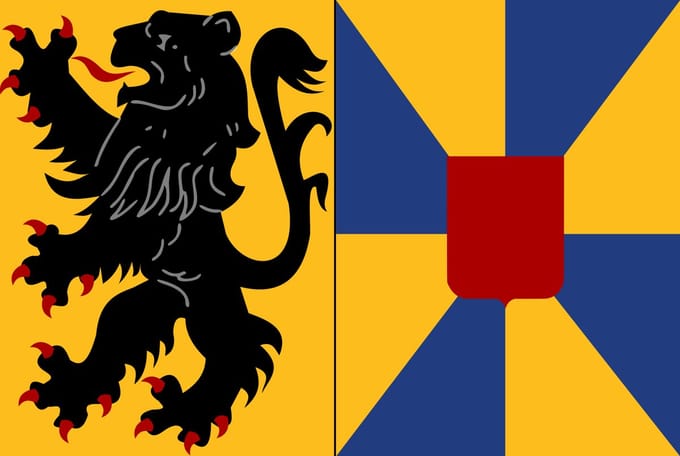 Vlag Kortemark 200x300cm