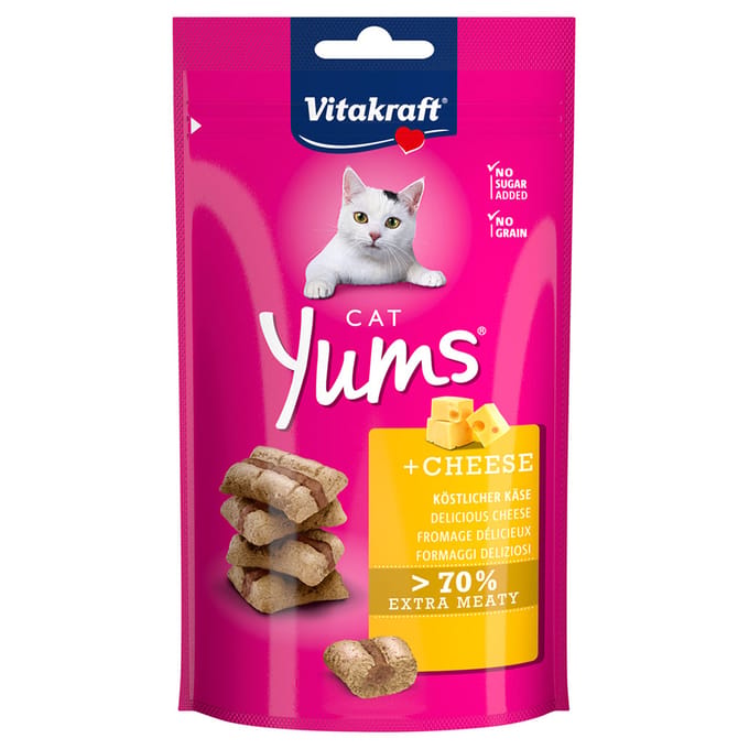 3x40g Cat Yums Kaas Vitakraft Kattensnacks