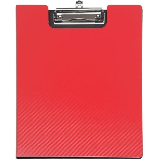 MAUL klemmap flexx, A4, met klembeugel, rood