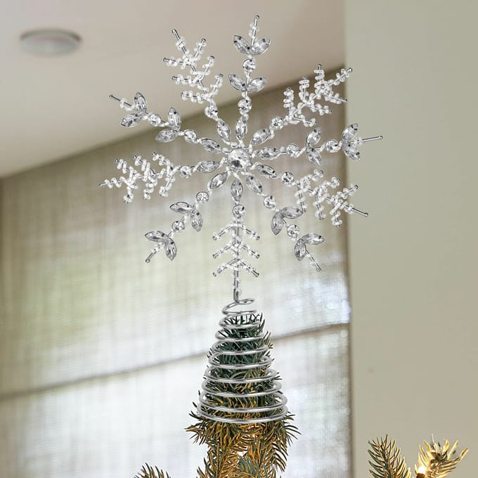 LOBERON Kerstboompiek Coeuron zilverkleurig