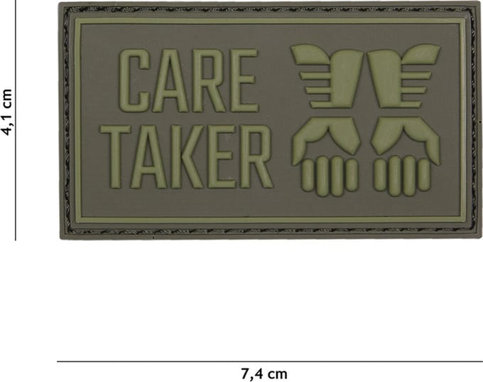 101 Inc Embleem 3D Pvc Care Taker Groen  19031