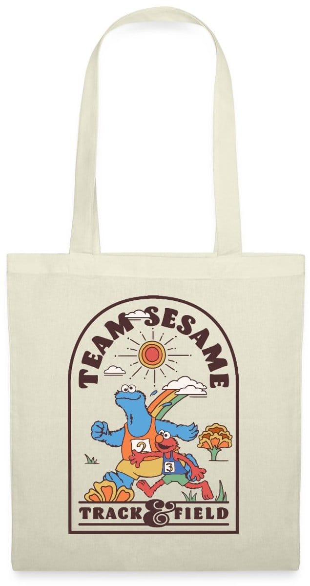 Sesamstraat Team Sesame Atletiek Tas Van Stof Schoudertas