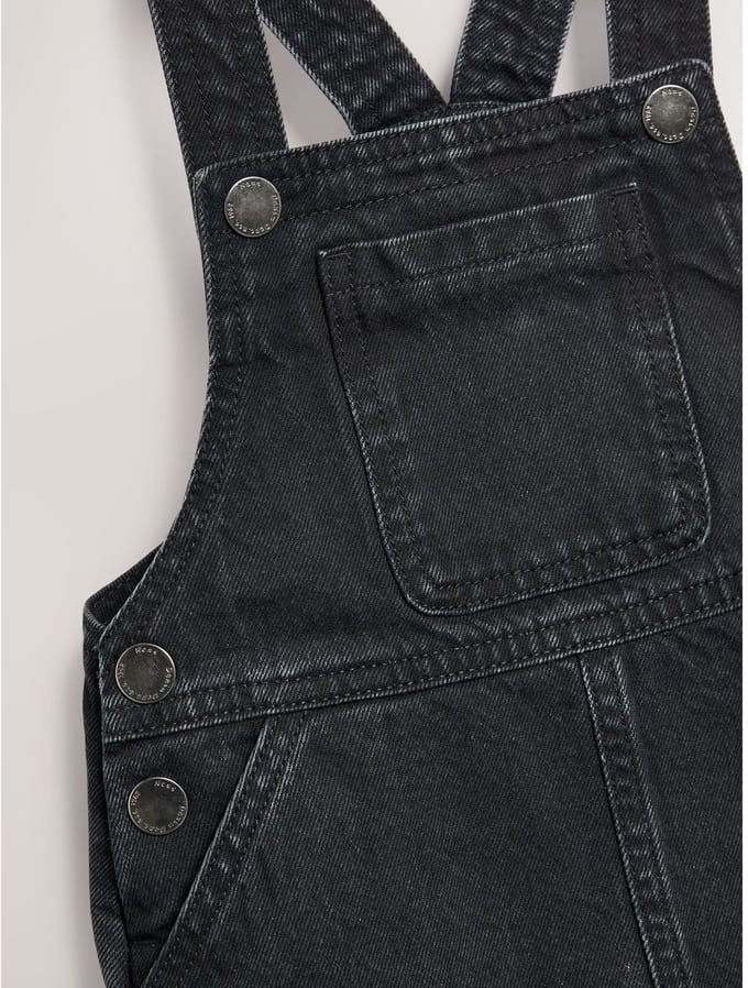 Next - Meisjes - Denim overgooier jurkje - Zwart