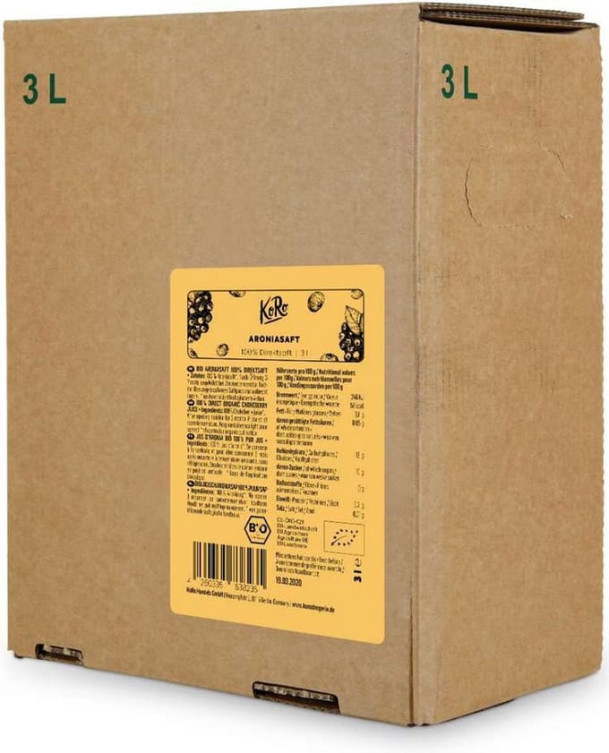 KoRo | Bio aroniasap bag-in-box 3 L