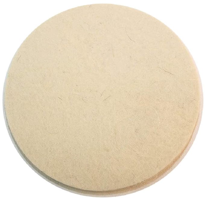 Set van 10 Vilt Polijstschijven 125mm met Klittenband voor Glans
