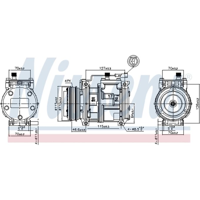 Compressor airconditioning NISSENS 89329