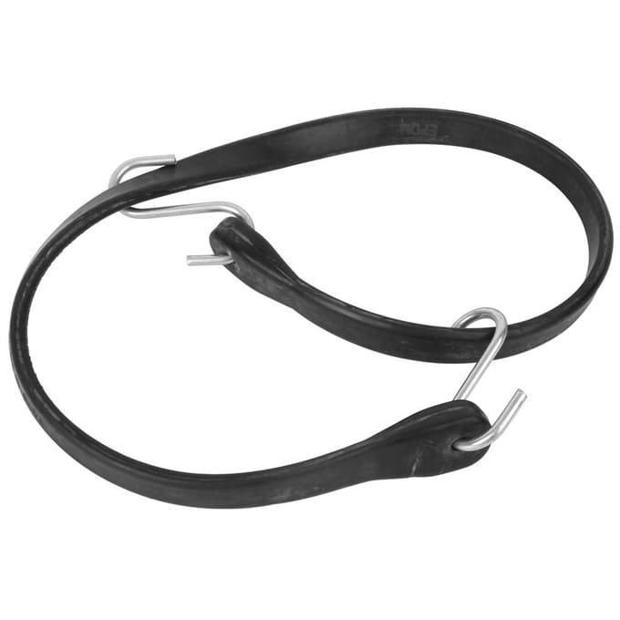Sangle d'arrimage multifonctionnelle en caoutchouc pour l'extérieur, corde de fixation pour l'escalade, le camping 31 pouces black