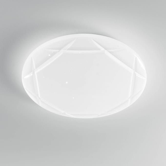 F.A.N. Europe LED plafondlamp Elixir, Ø 50 cm, wit, kunststof, CCT