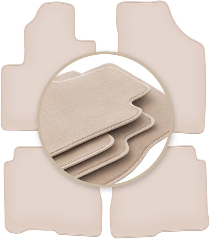 PREMIUM beige vloermatten voor: Hyundai SantaFe II SUV 2006-2012