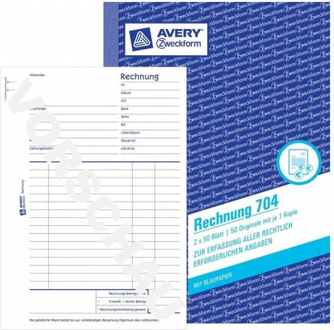 Avery 704 - White - Paper - 148 mm - 210 mm