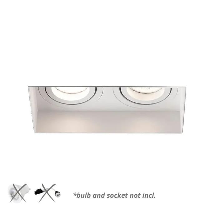 Downlight encastré - FARO - Hyde - Inclinable - Blanc - GU10 - IP20 blanc