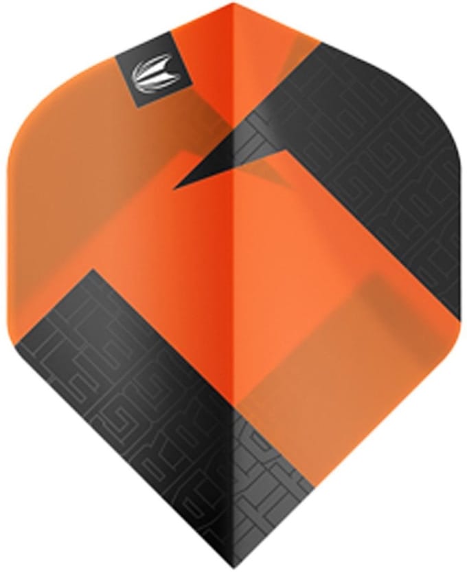 Target Tag 3 Set Black Orange NO2 - Dart Flights