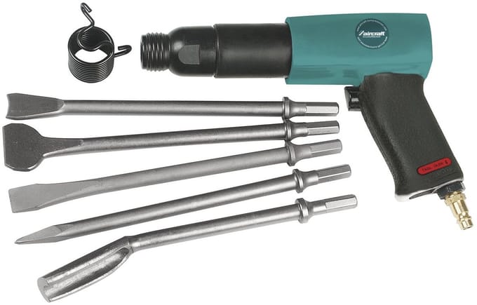 Professionele pneumatische hakhamerset + 5 beitels Aircraft
