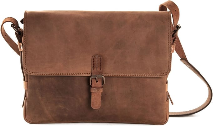 HAROLD'S Leren Schoudertas Antic Messengerbag Nature Bruine