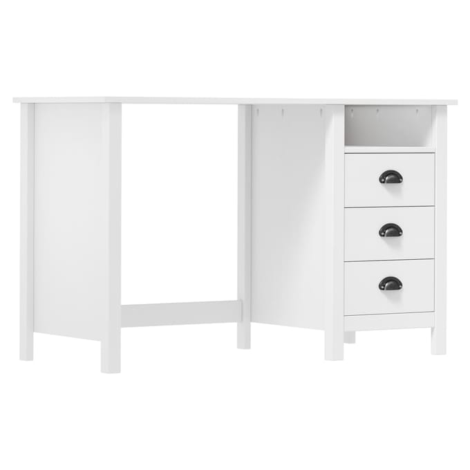vidaXL - Bureau - Hill - 3 - lades - 120x50x74 - cm - massief - grenenhout