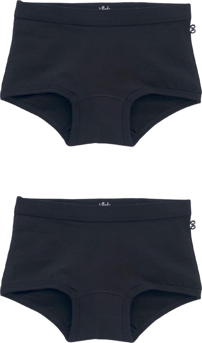 Woody shortje zwart 2-pack - maat 176