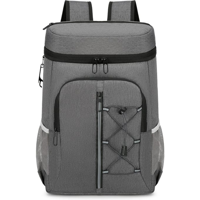 Sac à dos isotherme, sac isotherme doux et confortable, sac à dos de Camping léger gris foncé