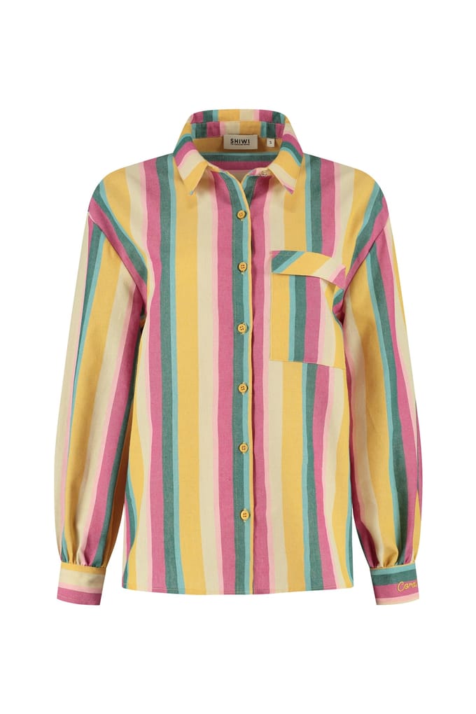 Shiwi Esmee Stripe Blouse Multicolour Stripe Größe: M | Business hemden Outlet | Damen