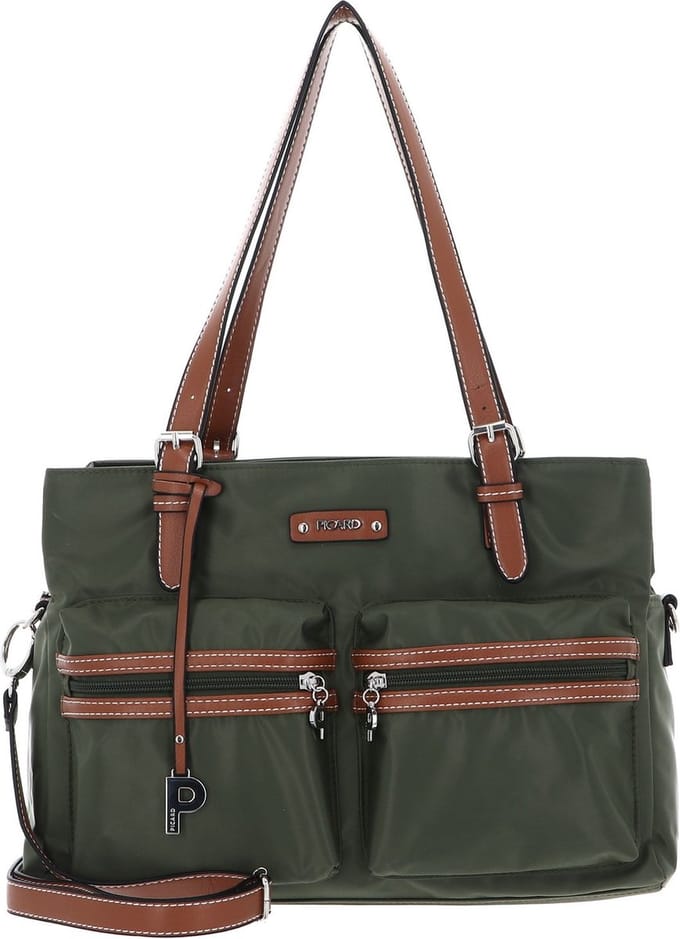 PICARD Schoudertas Handtas Sonja Shopper Pesto Donkergroen