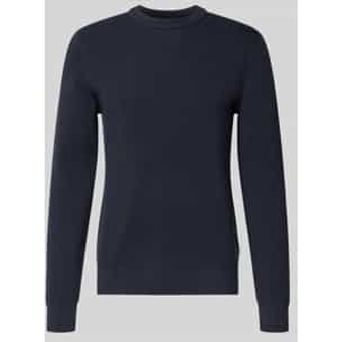 slim fit gebreide trui van katoenmix