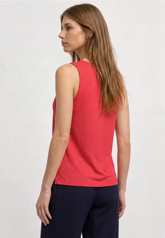 Top met boothals en schouderdetail
