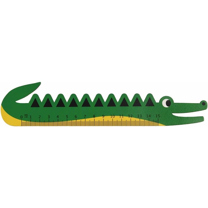 Houten liniaal voor kinderen Rex London Crocodile