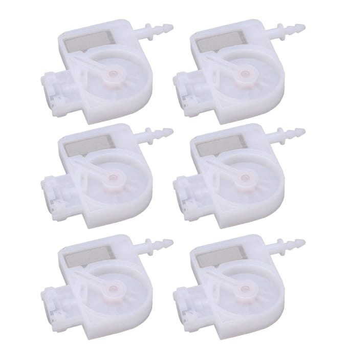 Lot de 6 amortisseurs d'encre de rechange pour imprimantes 4880 DX5 DX6 DX7 4800 7800 7880 9800, blanc, enfichables