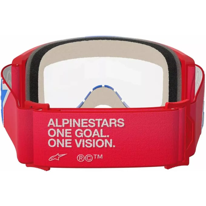 Alpinestars Vision 5 Cross/Enduro Goggles - Rood/Wit/Blauw