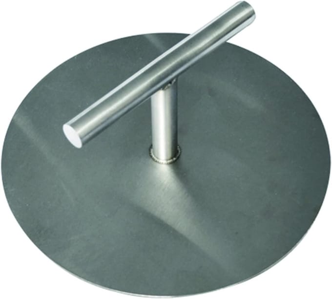 Burgerpers - Patty Maker - Vlees vormen - Eendelig roestvrij staal - 15 cm diameter - Zilverkleurig