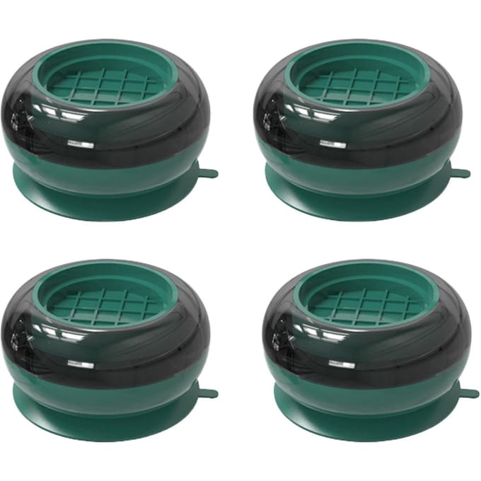 4 stuks Wasmachine Antislipmat Universele Verhoging Koelkast Schokabsorberende Pad voor black
