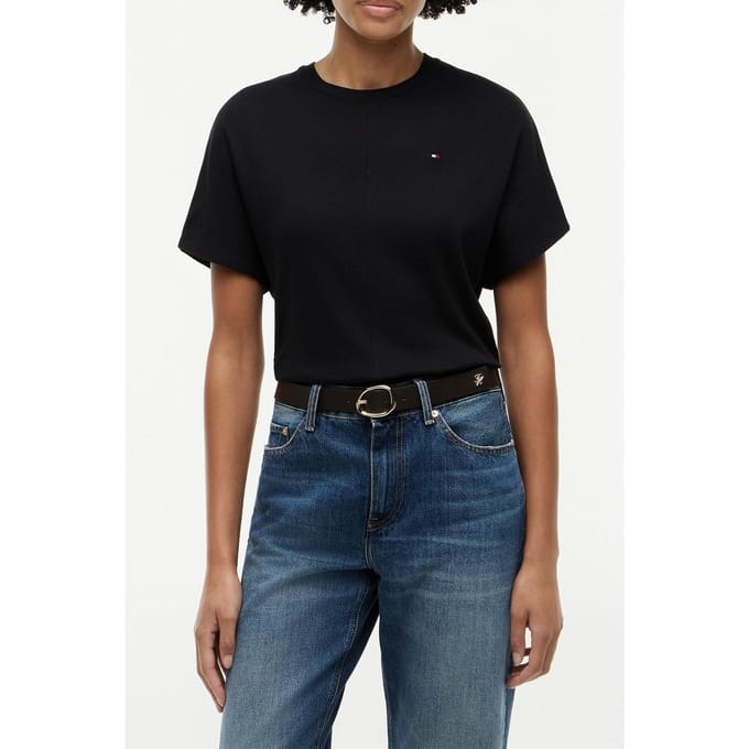 Tommy Hilfiger Cody Regular Batwing C-neck Black Größe: M | Hemden Outlet | Damen | Schwarz