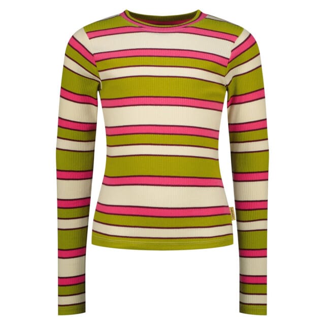 Meisjes T-shirt Icon stripe top
