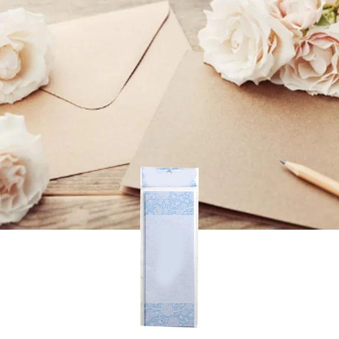Schrijfpapier Briefpapier Set Elegant Vintage Gladder Briefpapier en Enveloppen Set voor white