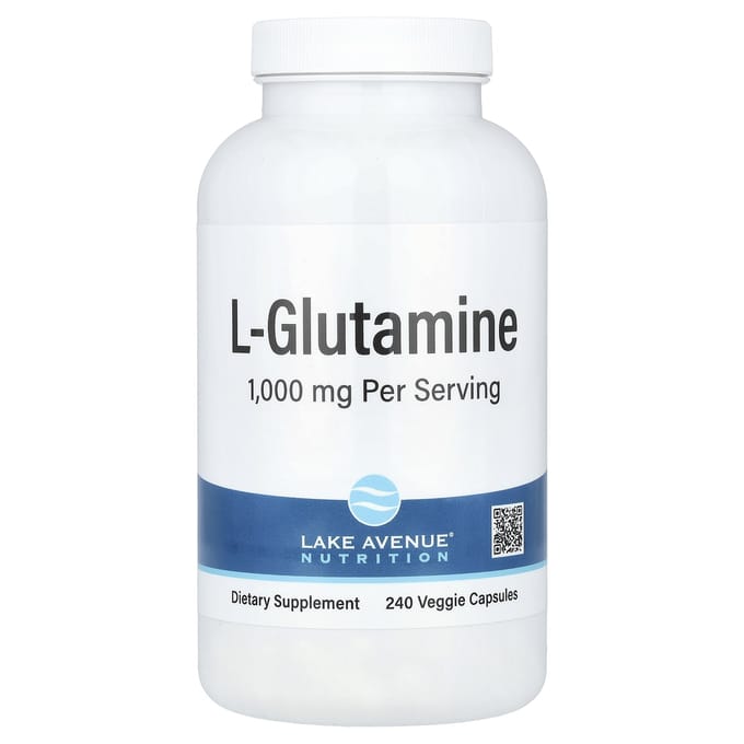 L-Glutamine, 1 000 mg, 240 gélules végétales